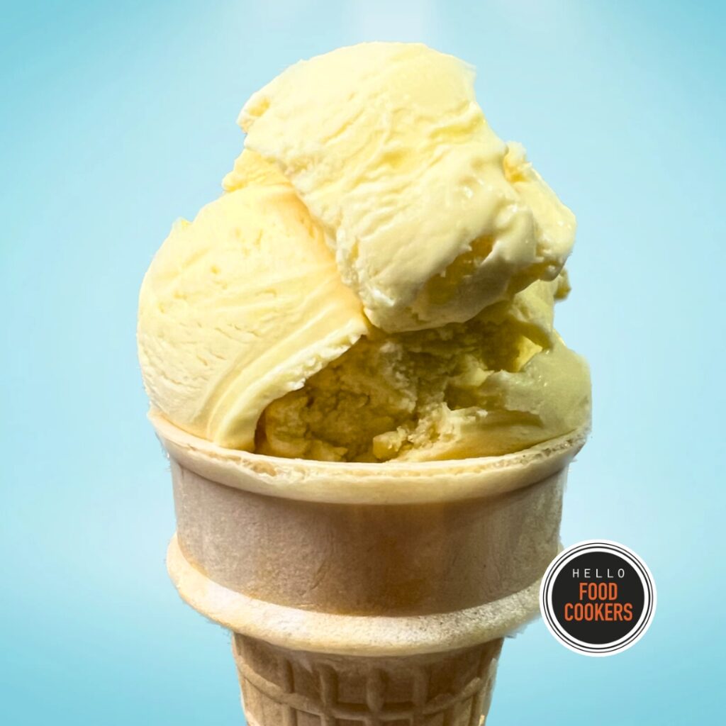 frozen custard Featured image Hello Food Cookers- Kitchen Aid Ice Cream Maker Recipe: Vanilla