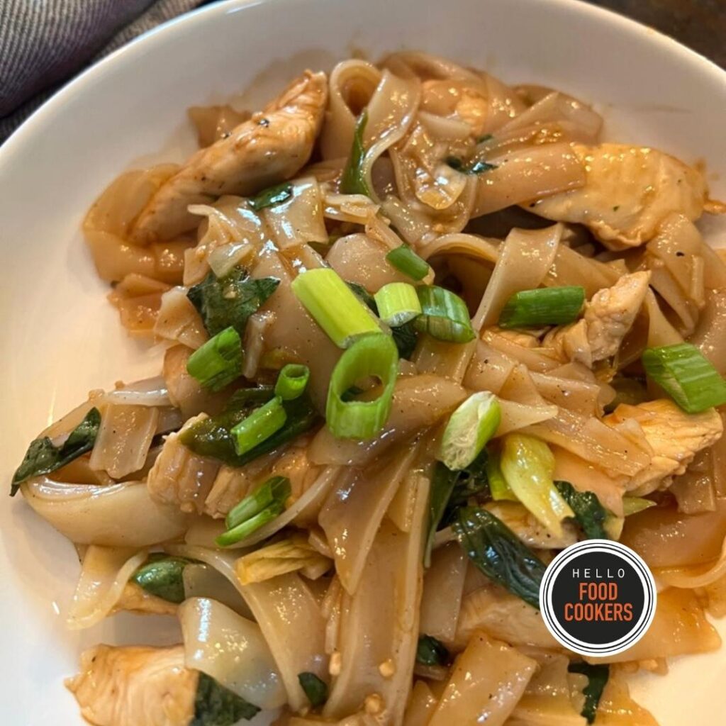 drunken noodles – pad kee mao post squares- square (Instagram Post) Hello Food Cookers- drunken noodles - pad kee mao Recipe